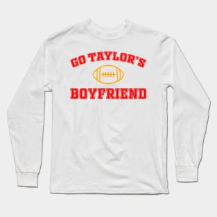 Go Taylor's Boyfriend Taylor And Travis Long Sleeve T-Shirt